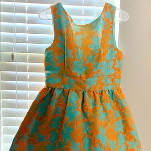 Brand New floral orange and blue women’s dress